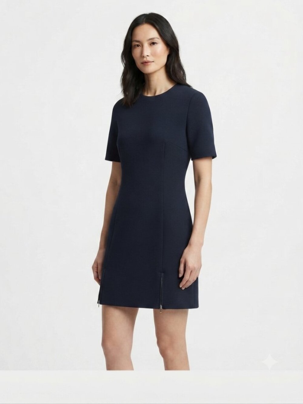 VATANIKA NAVY SCUBA  MINI DRESS - 4